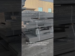 3 মিমি উজ্জ্বল ইস্পাত মেঝে মেঝে গ্রিটিং 30 মিমি ক্রস বার সঙ্গে