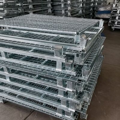 স্টোরেজ কেজঃ ফোল্ডেবল, দক্ষ স্টোরেজ এবং পরিবহনের জন্য স্ট্যাকযোগ্য।