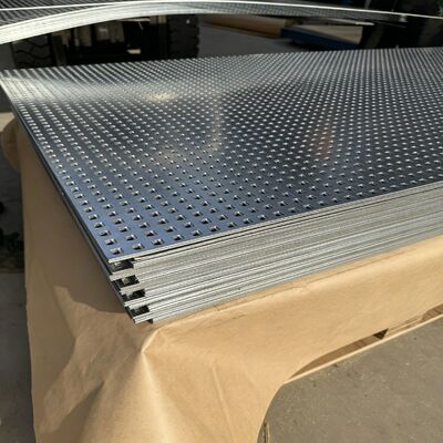 Multi Functional Perforated Metal Plate Designed for Ventilation Sound Insulation and Anti Slip Applications with Custom Hole Patterns