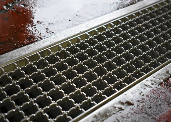 304 Stainless Steel Grating Heavy Duty Press Locked For Trench Cover And Platform Walkway Stair Treads